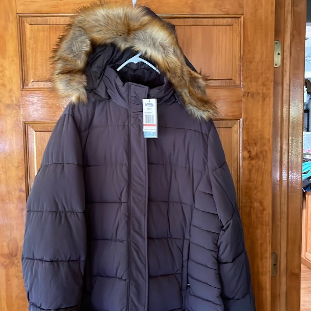 Winter Puff Coat Size XXXL “Spire” by Galaxy Waterproof Breathable Shell Fabric